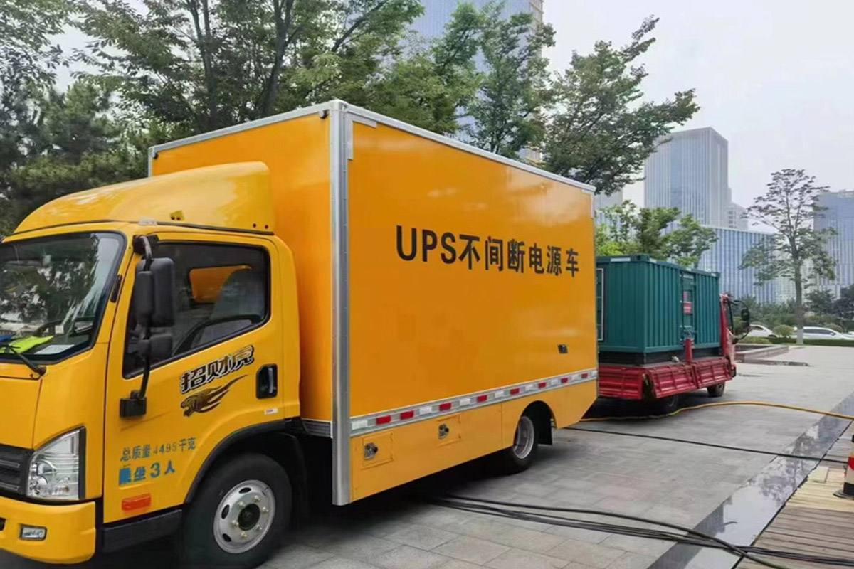 凤台发电机租赁施工现场