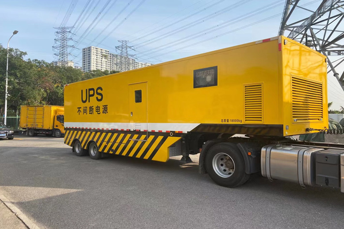 凤台发电机租赁施工现场